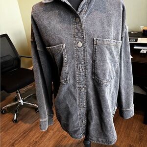 Altar'd State Gray Button Down Shirt